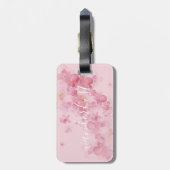 Étiquette À Bagage Jolie citation florale | étiquette de bagage (Dos Vertical)