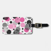 ÉTIQUETTE À BAGAGE JOLIE DANS LA COLLECTION À PETITS POIS (Devant horizontal)