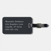 Étiquette À Bagage Jolie fée ailée et cheval volant (Dos horizontal)