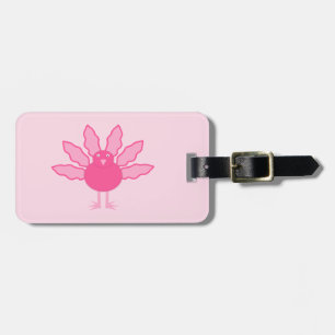 Étiquette À Bagage Jolie fille rose Thanksgiving Turquie Custom