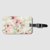 Étiquette À Bagage Jolie Orchidée rose (Devant Horizontal)