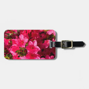 Étiquette À Bagage Jolie photo Rose Azaleas Closeup BagagesTags