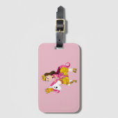 Étiquette À Bagage Jolie princesse caricaturale (Devant Vertical)