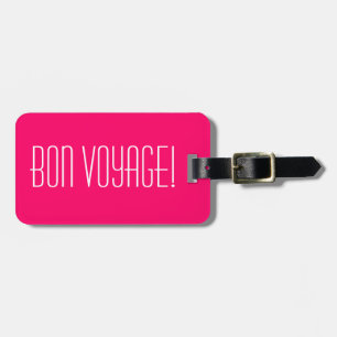 Étiquette À Bagage Jolies étiquettes de bagages avec texte Bon Voya