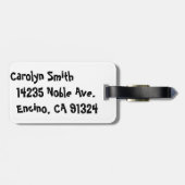 Étiquette À Bagage Jolis cheval et cavalier de pullover de chasseur (Dos horizontal)