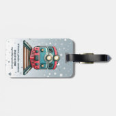 Étiquette À Bagage Jolis Garçons de Train Classique (Dos horizontal)