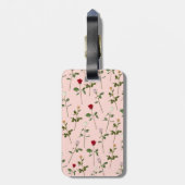 Étiquette À Bagage Jolis roses (Dos Vertical)