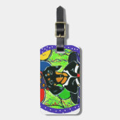 Étiquette À Bagage Jote Anniversaire Dachshund (Devant Vertical)