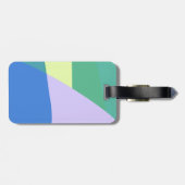 Étiquette À Bagage Jouer Abstrait bloc couleur Pastel Personnalisé (Dos horizontal)