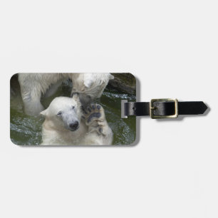 Étiquette À Bagage Jouer des ours polaires