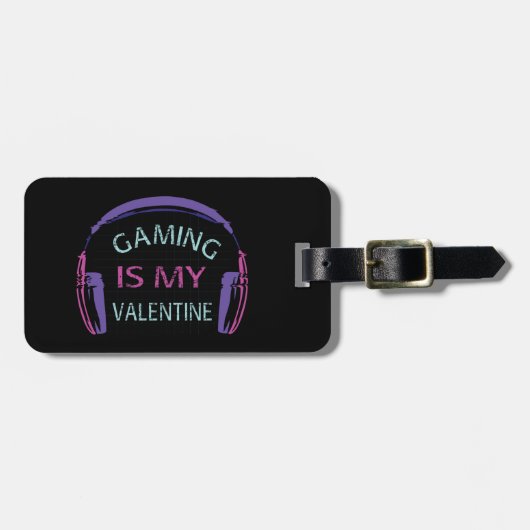 Étiquette À Bagage Jouer est ma Saint Valentin (Devant horizontal)