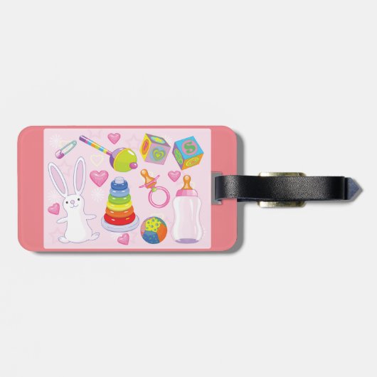 Étiquette À Bagage Jouets pour bébés et articles de première nécessit (Dos horizontal)