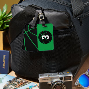 Étiquette À Bagage Joueur de basket Couleur personnalisée et numéro d