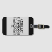 Étiquette À Bagage Joueur de crosse personnalisé AJOUTER LE NOM D'Équ (Devant Horizontal)