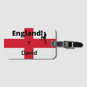 Étiquette À Bagage Joueur de football anglais personnalisable