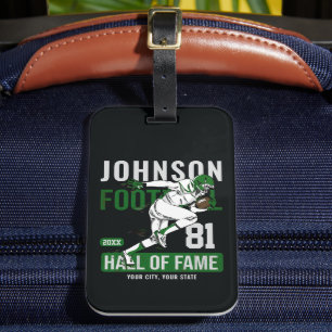 Étiquette À Bagage JOUEUR DE Football Personnalisé Équipe NUMBER Spor