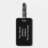 Étiquette À Bagage Joueur de golf Artsy (Dos Vertical)