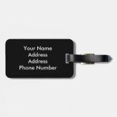 Étiquette À Bagage Joueur de golf Artsy (Dos horizontal)