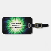 Étiquette À Bagage Joueur de hockey cool (Devant horizontal)