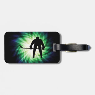 Étiquette À Bagage Joueur de hockey cool