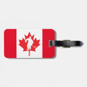 Étiquette À Bagage Joueur de la Feuille d'érable du Canada (Dos horizontal)