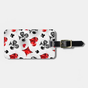 Étiquette À Bagage Joueur de poker Joueur de cartes de jouer costumes