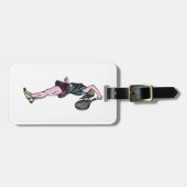 Étiquette À Bagage Joueuse de tennis (Devant horizontal)