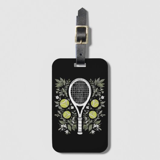 Étiquette À Bagage Joueuse de tennis (Devant Vertical)