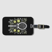 Étiquette À Bagage Joueuse de tennis (Devant Horizontal)