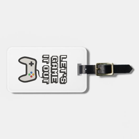 Étiquette À Bagage Jouons-le (Devant horizontal)