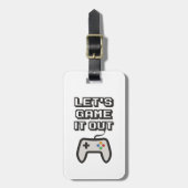 Étiquette À Bagage Jouons-le (Devant Vertical)