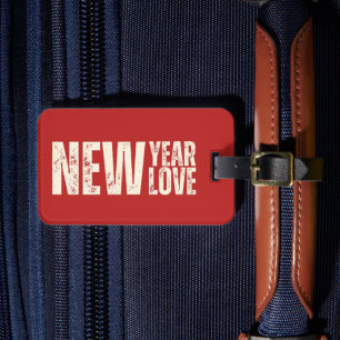 Étiquette À Bagage Jour de l'an Nouvel amour