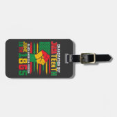 Étiquette À Bagage Jour de l'Émancipation du 11 juin Liberté noire-am (Devant horizontal)