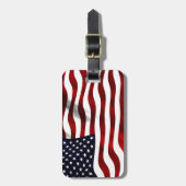 Étiquette À Bagage Jour de l'indépendance patriotique du drapeau amér (Devant Vertical)