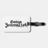 Étiquette À Bagage Journaliste particulier (Dos horizontal)