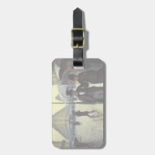 Étiquette À Bagage Journée de la Pluie de Paris par Gustave Caillebot (Devant Vertical)