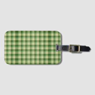 Étiquette À Bagage Journée de la Saint Patrick à Plaid Vert