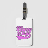 Étiquette À Bagage Jours heureux (Devant Vertical)