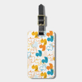 Étiquette À Bagage Joyeuse baignade une patte de canards Motif II (Devant Vertical)