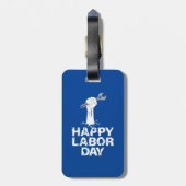 Étiquette À Bagage Joyeuse fête du Travail (Dos Vertical)