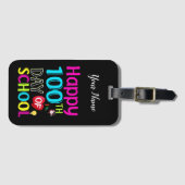 Étiquette À Bagage Joyeux 100ème jour d'école (Devant Horizontal)