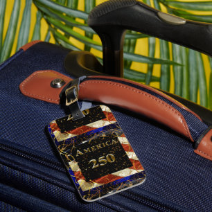 Étiquette À Bagage Joyeux 250e anniversaire Amérique !