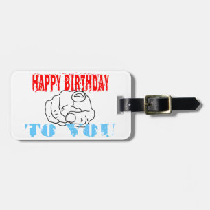 Étiquette À Bagage Joyeux Anniversaire Pour Vous