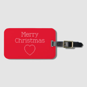 Étiquette À Bagage Joyeux croix de Noël