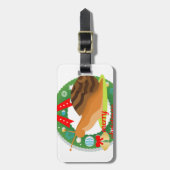 Étiquette À Bagage joyeux escargot de noël (Devant Vertical)
