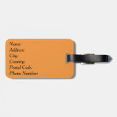 Étiquette À Bagage Joyeux Halloween (Dos horizontal)