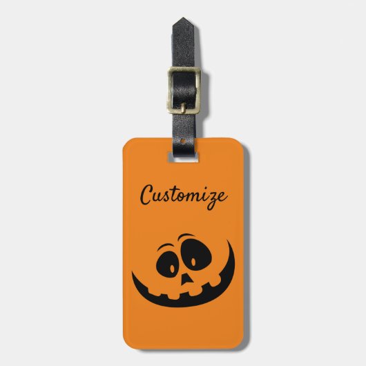 Étiquette À Bagage Joyeux Jack O'lantern Thunder_Cove (Devant Vertical)