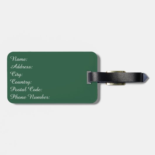 Étiquette À Bagage Joyeux Noël (Dos horizontal)