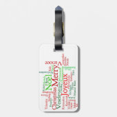 Étiquette À Bagage Joyeux Noël (Dos Vertical)