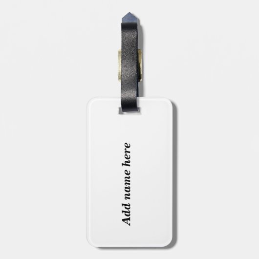 Étiquette À Bagage Joyeux Noël #2_ (Dos Vertical)